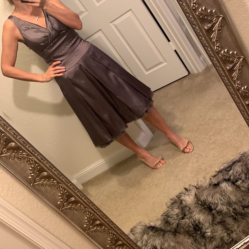 Grayish/green size 0 Beautiful evening/cocktail dress NWOT